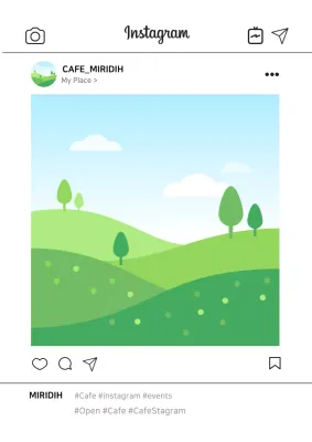 Green Minimal Cafe Promotion Poster