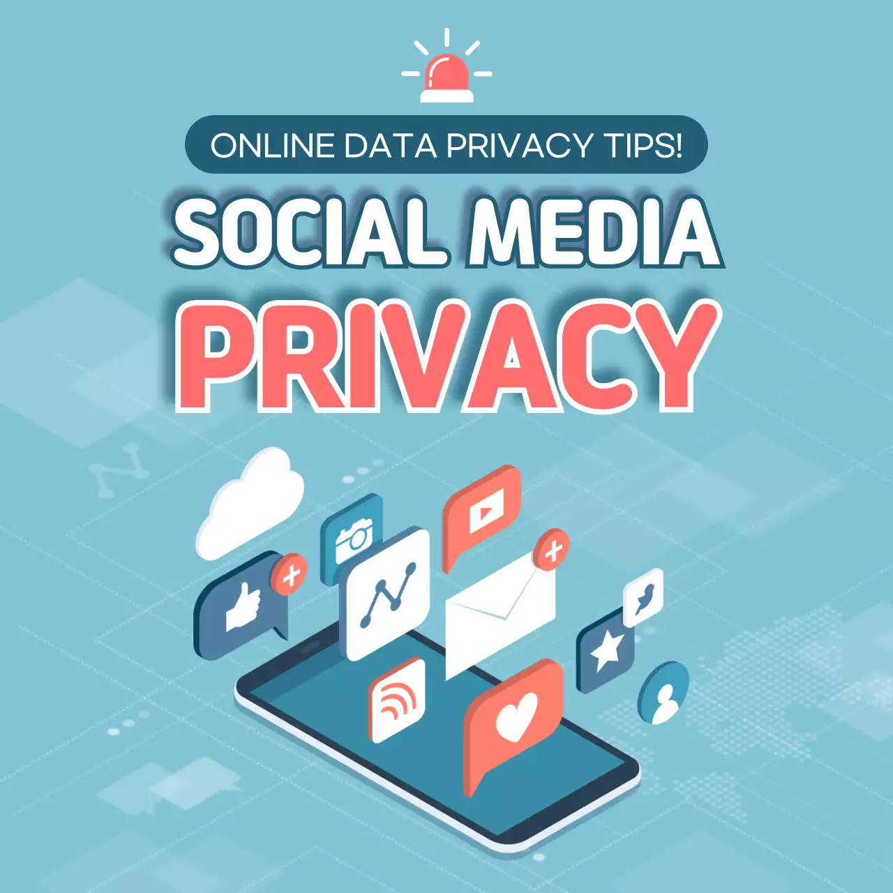 Blue Modern Privacy Guide Instagram Carousel