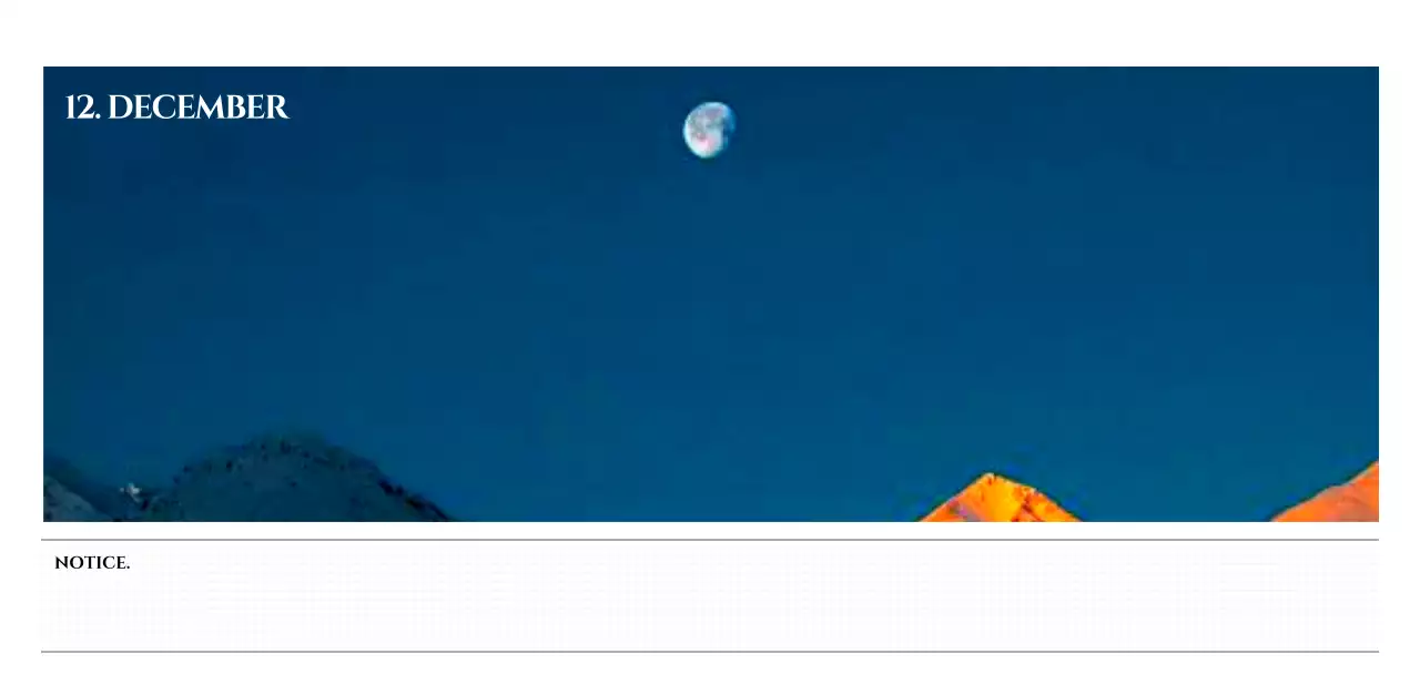 Simple style wall calendar with black and white emotional travel photography concept