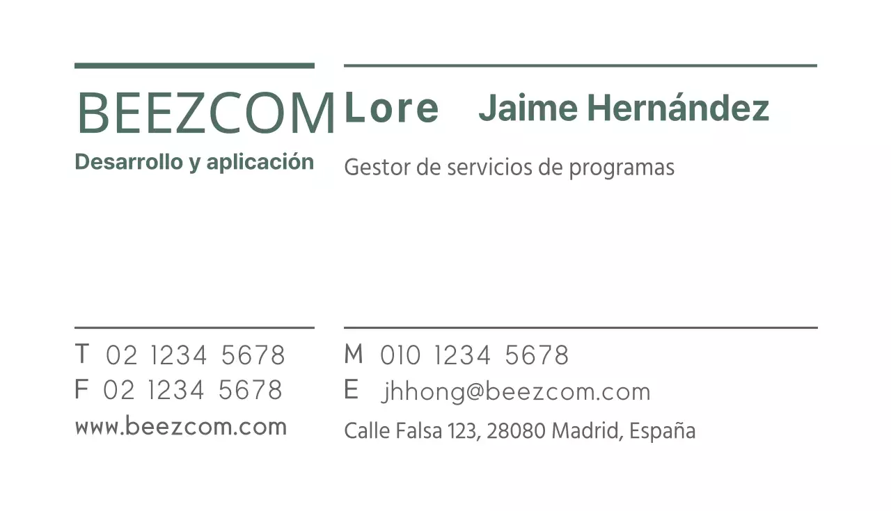 Tarjetas de visita de empresa