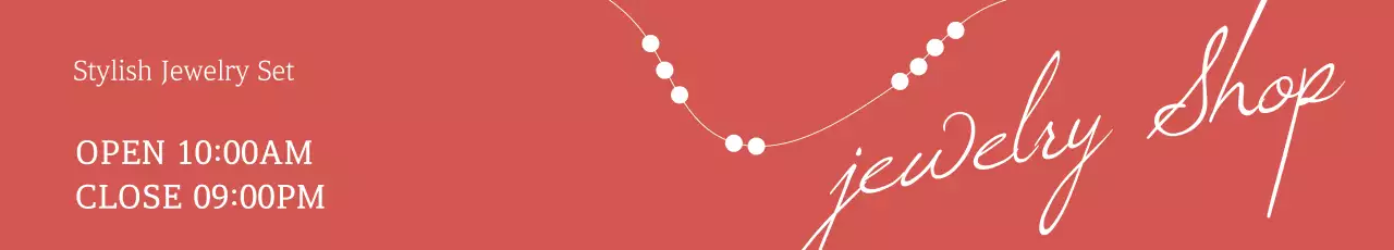 Banner de anúncio de joias elegantes de coral