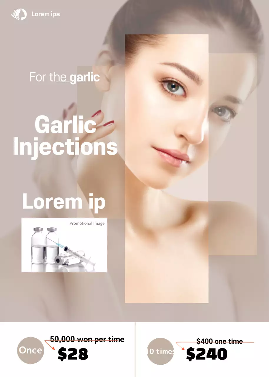 Poster Promosi Kesehatan Modern Beige