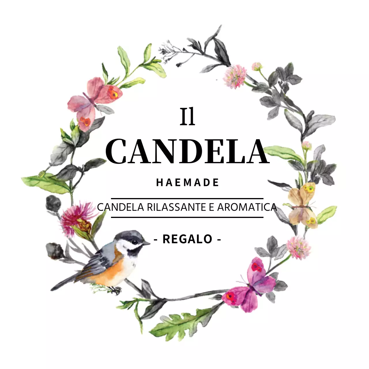 Candela a forma di fiore