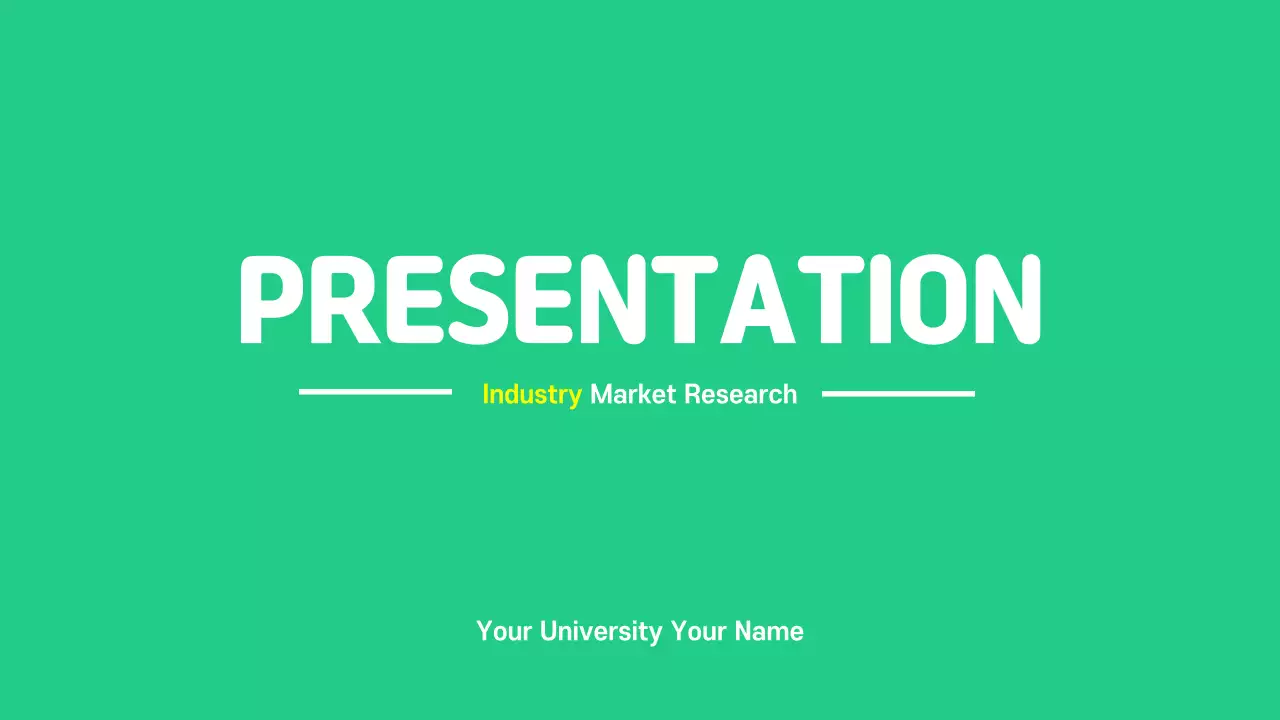 Market research presentations