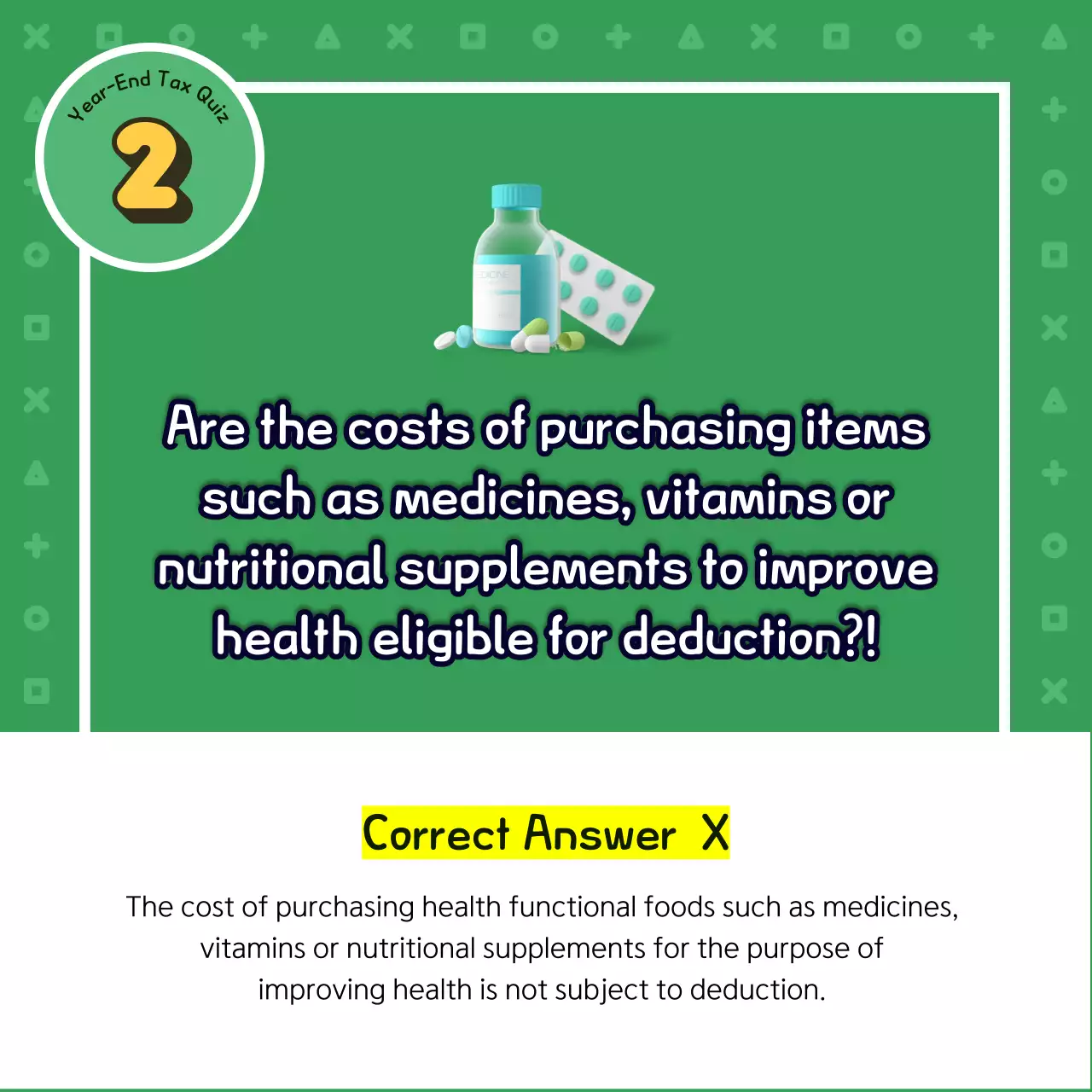 Green Simple Tax Quiz Guide Instagram Carousel