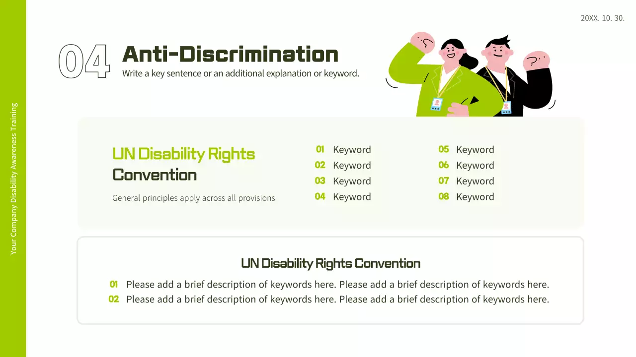 Bài thuyết trình hướng dẫn đào tạo khuyết tật hiện đại xanh