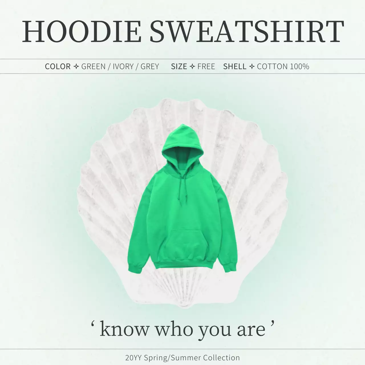 青 モダン ファッション ポスター SNS投稿 正方形