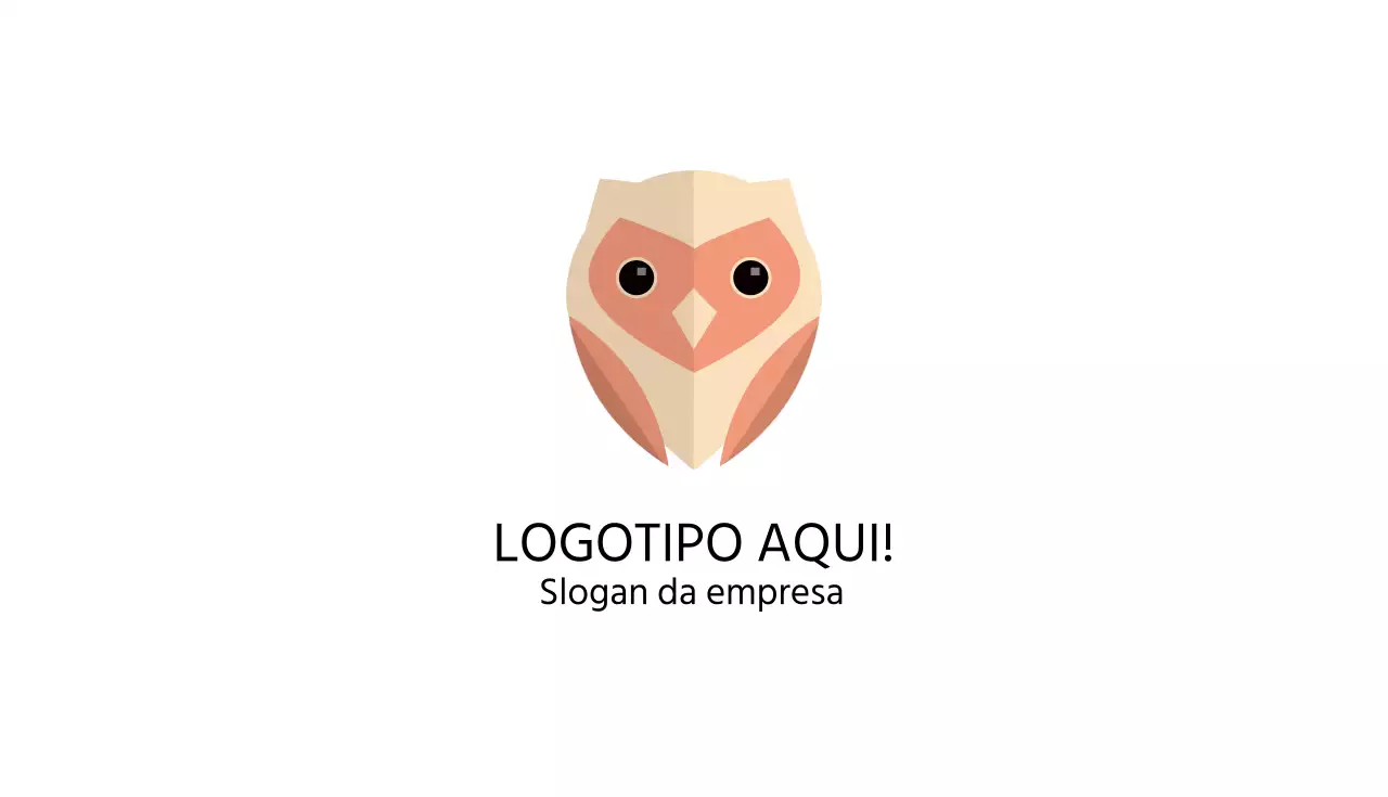 Cartão com o nome da coruja