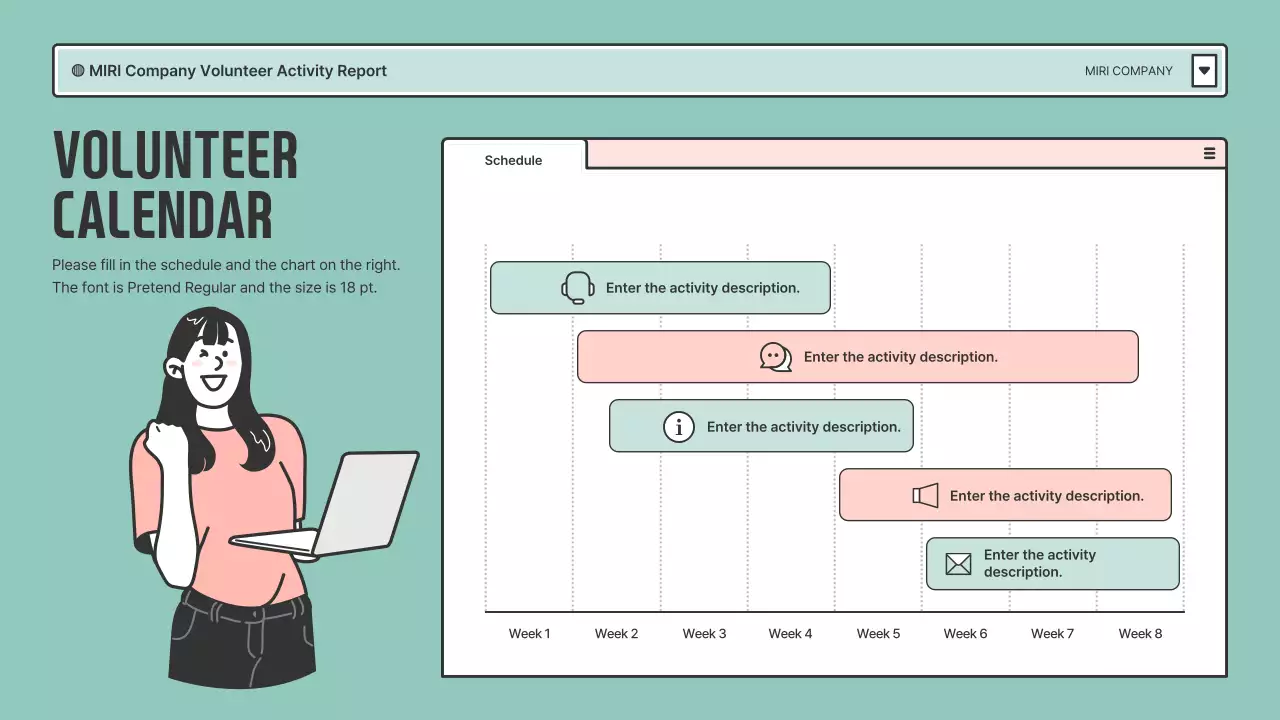 Mint Modern Volunteer Report Presentation