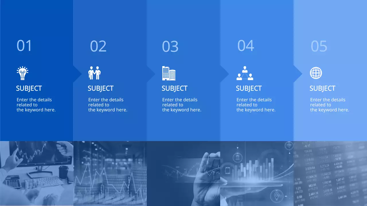 Infografis Panduan Bisnis Modern Biru