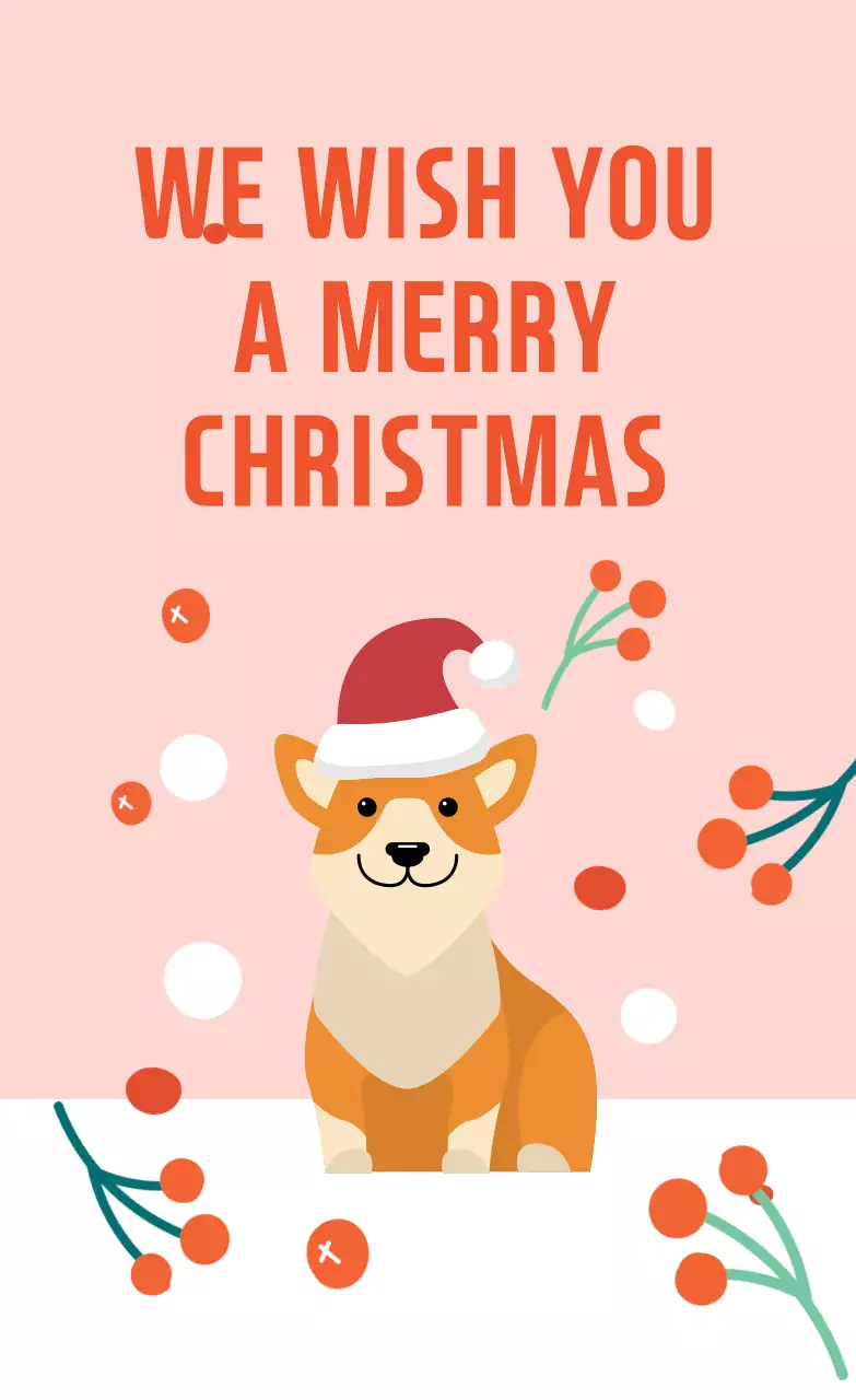 Label Kado Natal Ilustrasi Merah Muda Merah Lucu