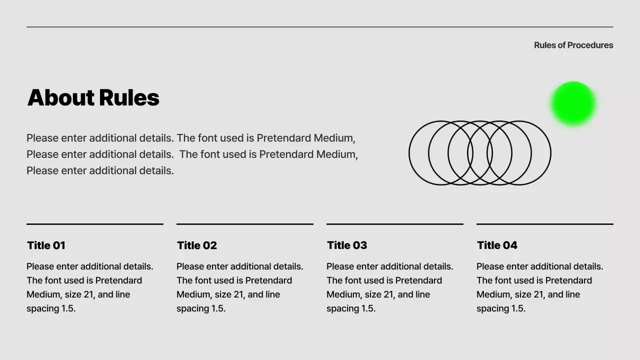 Green Modern University Schedule Presentation