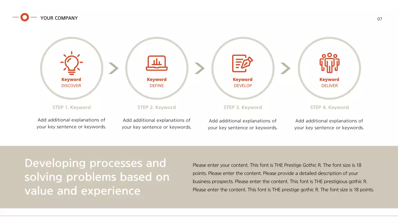 Business proposal with a brown-red feel