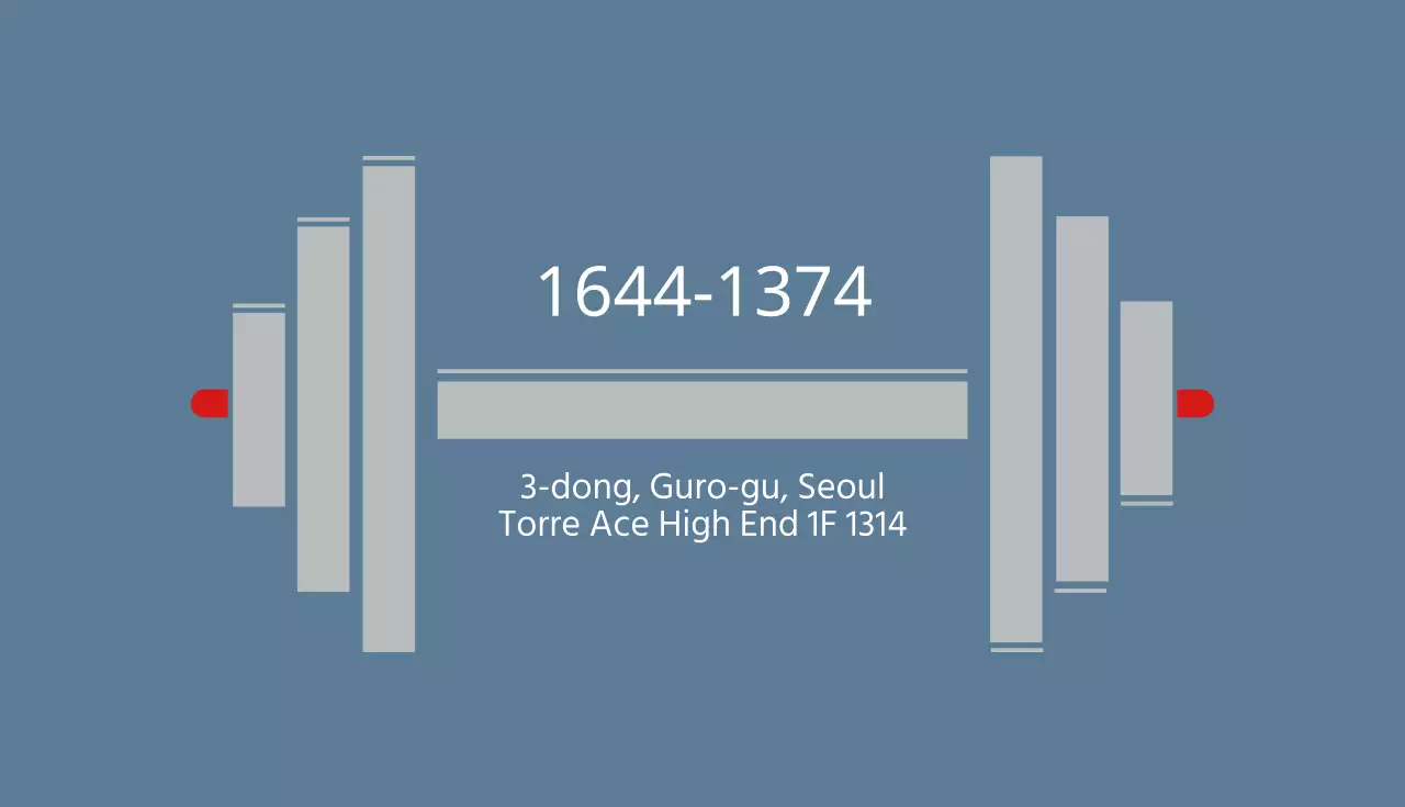 Biglietto da visita della palestra Bizgym