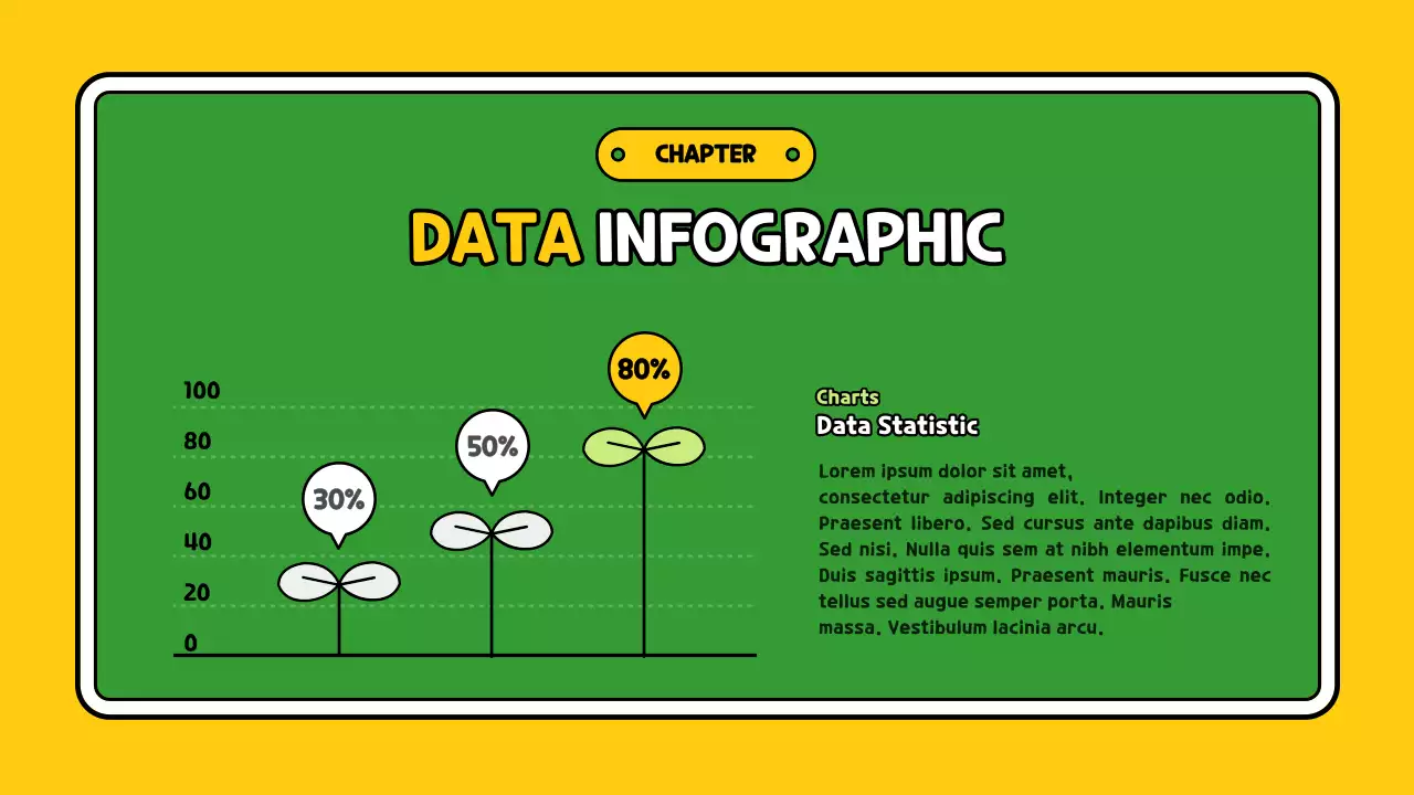 Yellow Minimal Data Presentation Infographic