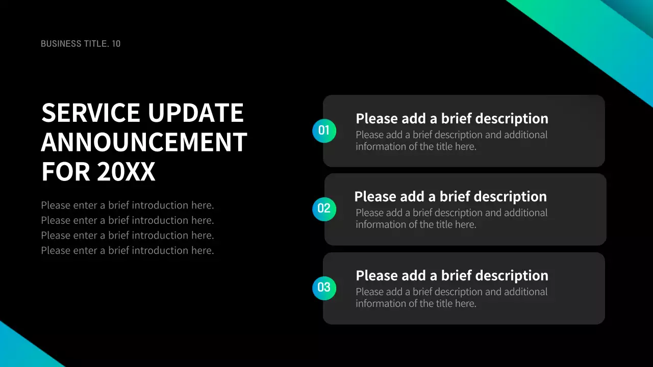 Black Modern Business Presentation