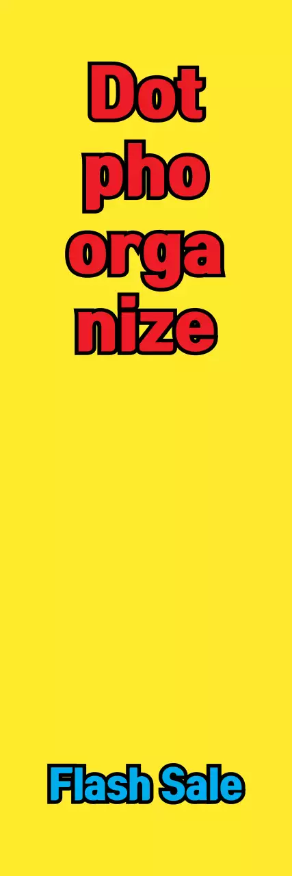 Banner amarelo de promoção de venda em negrito