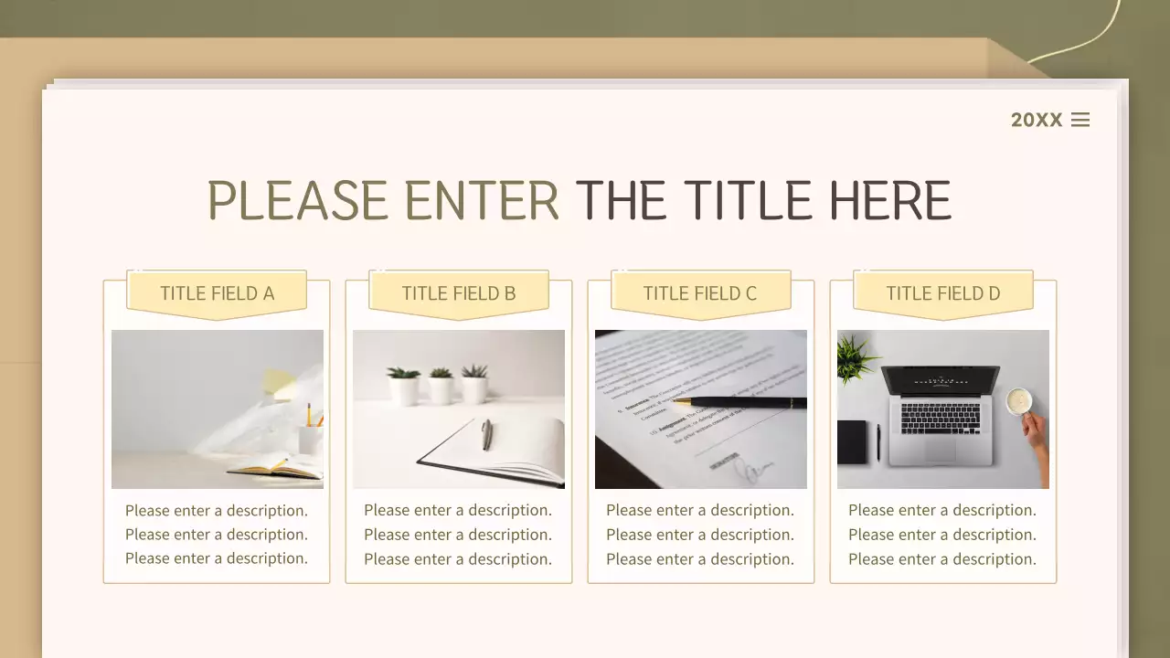 Beige Minimal Template Presentation