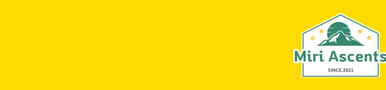 Áo vest thành viên có logo biểu tượng câu lạc bộ leo núi trong hình minh họa núi màu vàng trắng xanh