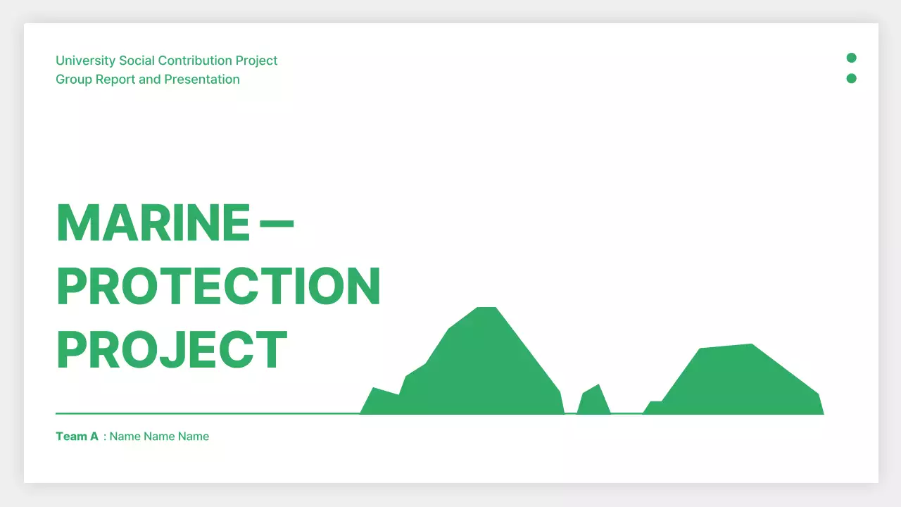 Green Minimal Marine Presentation