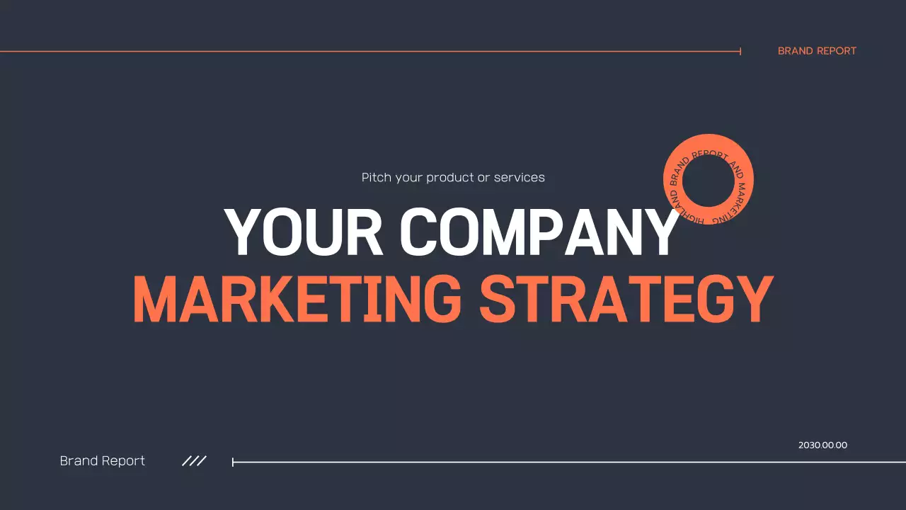 Grey Professional Marketing Plan Presentation