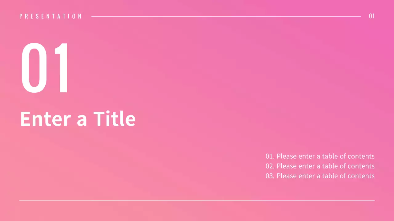 Pink Modern Business Presentation