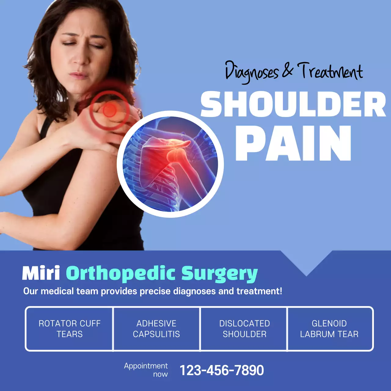 Iklan Sakit Pergelangan Tangan Sederhana Karang Postingan Instagram