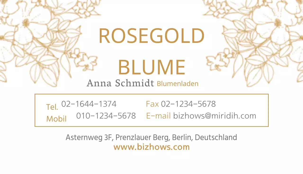 Rosengoldblume