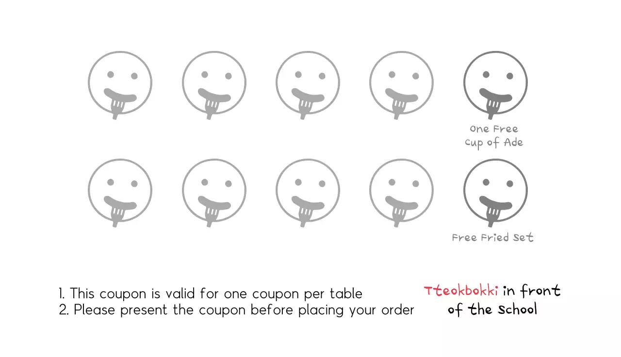 Red Simple Food Advertisement Business Card