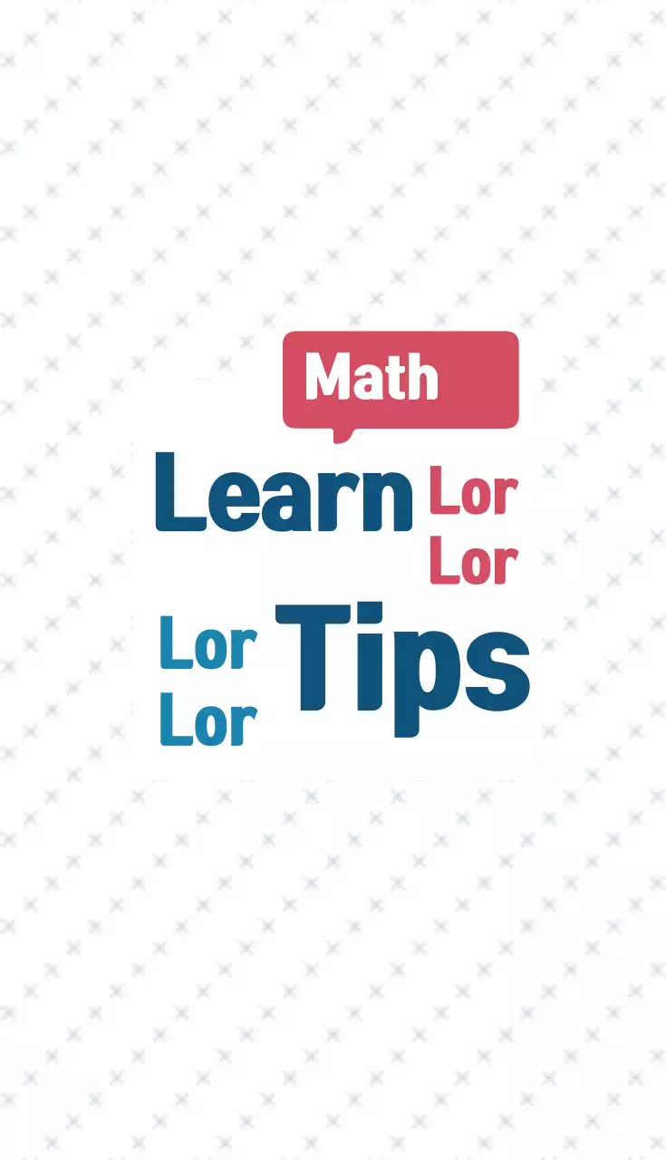 Kartu Nama Panduan Matematika Sederhana Merah