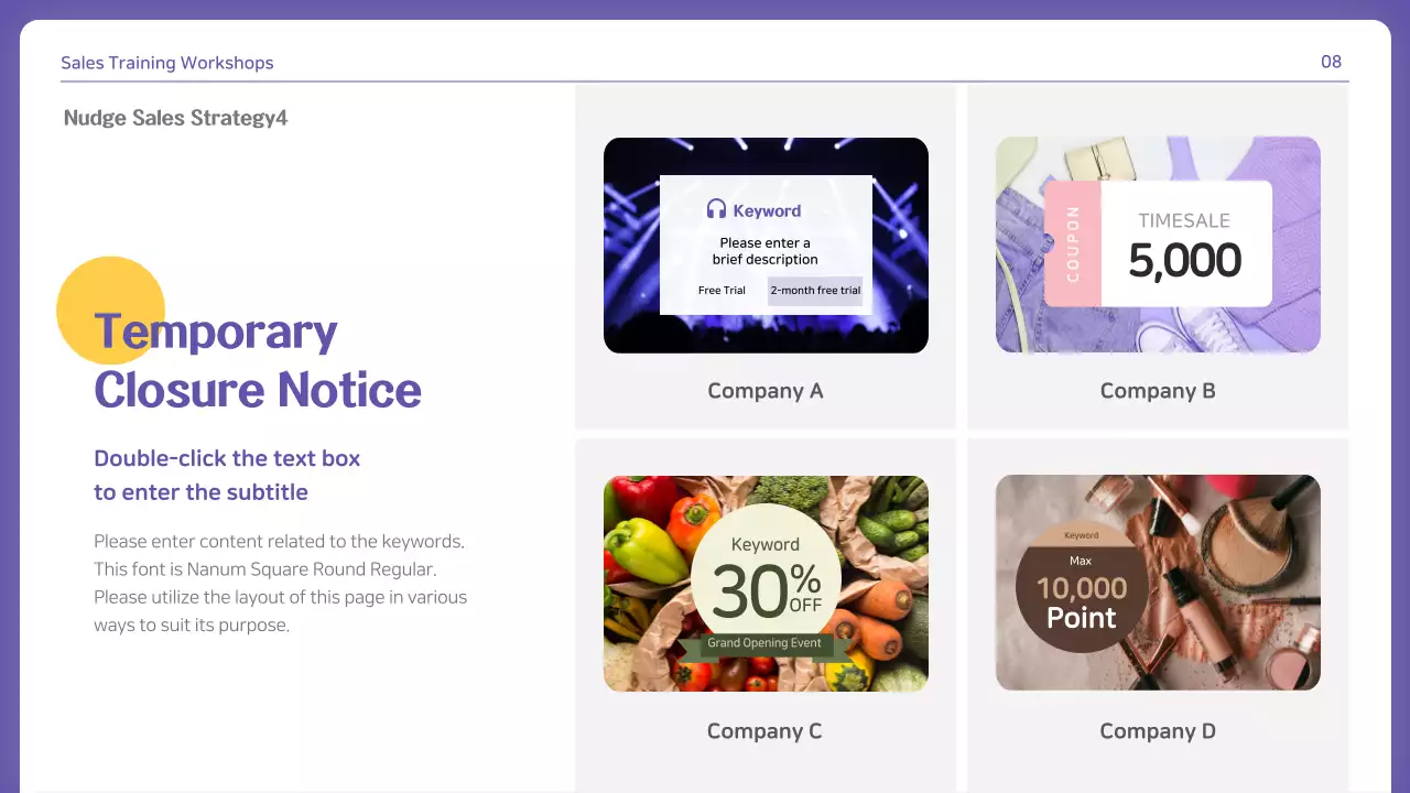 Purple Modern Sales Guide Presentation