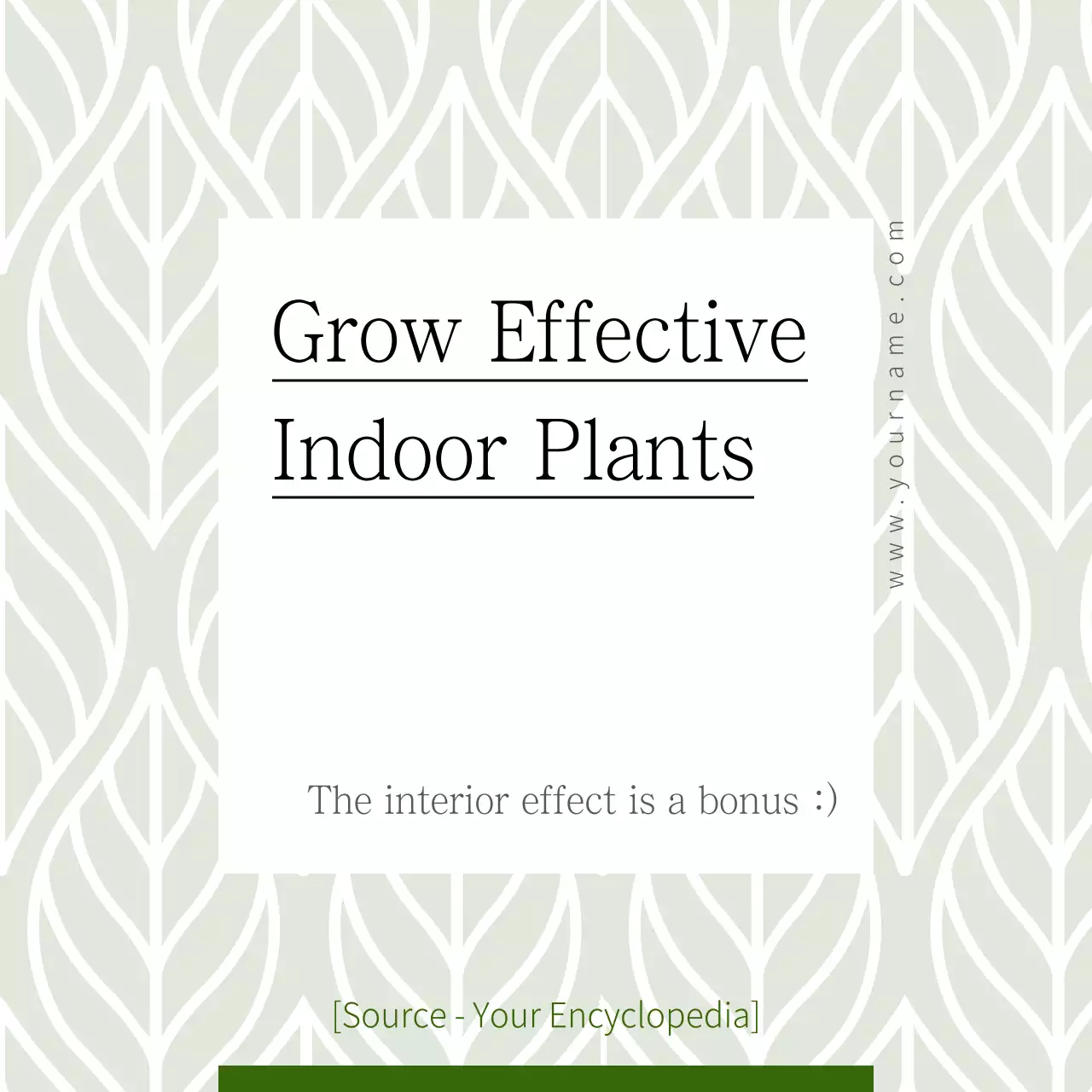 Green Minimal Plants Guide Instagram Carousel