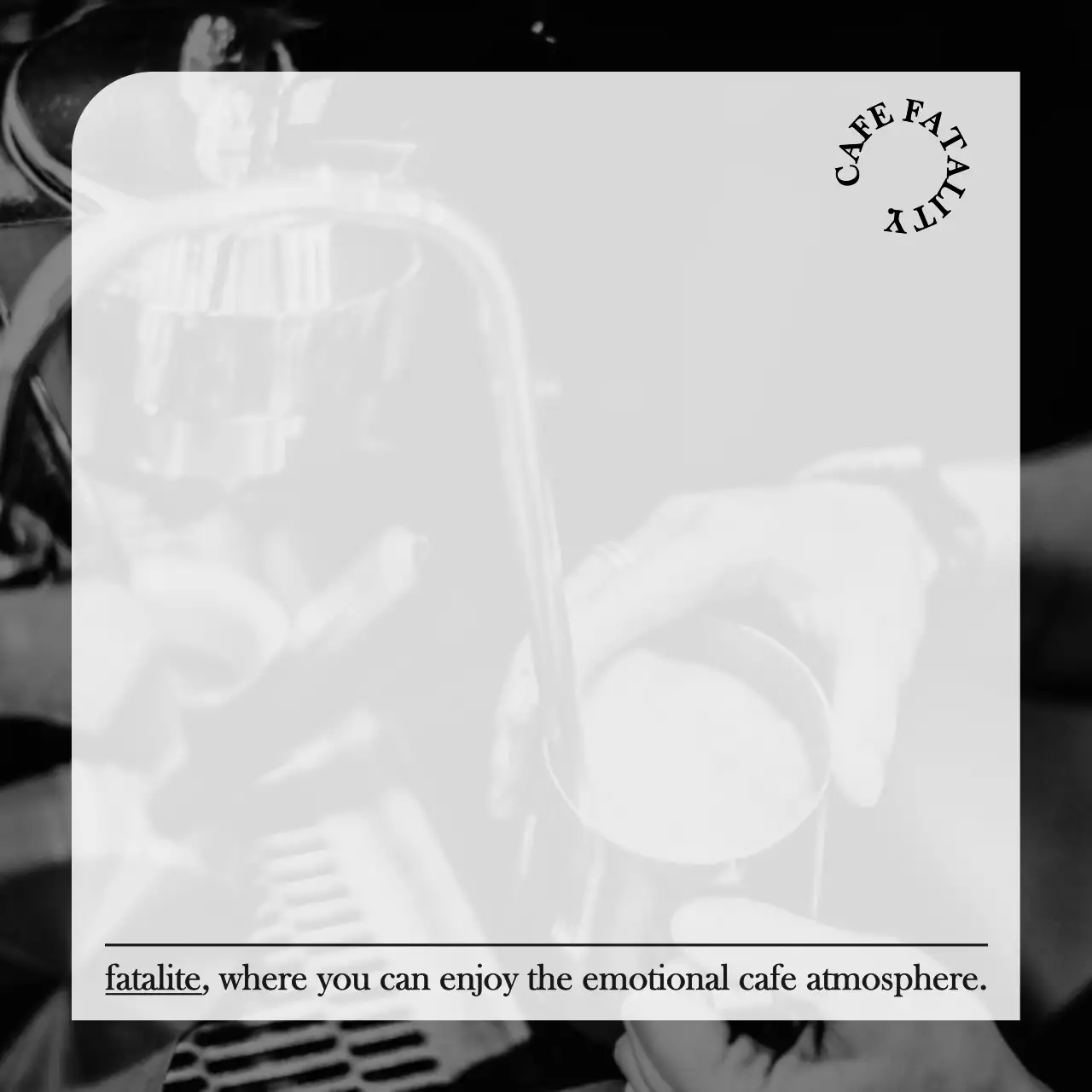 Latar belakang foto yang sederhana dan emosional dalam warna hitam dan putih pucat untuk barang dagangan kafe berkonsep