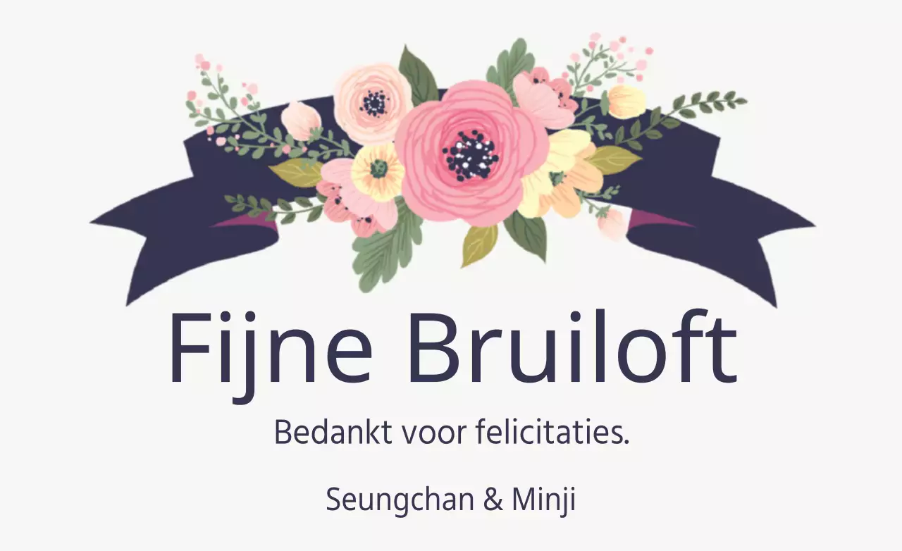 Fijne bruiloft