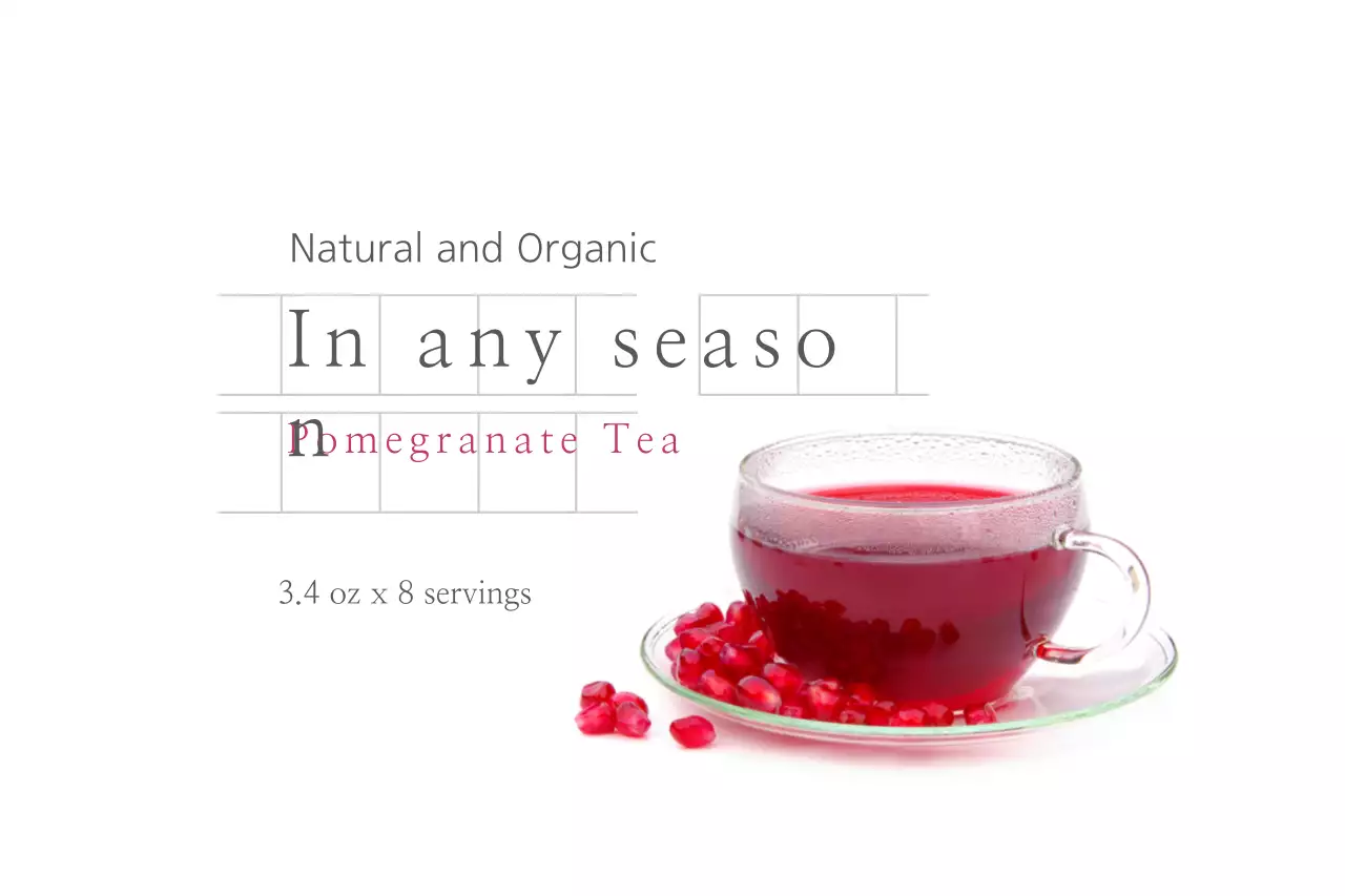 Red Minimal Tea Advertisement Banner