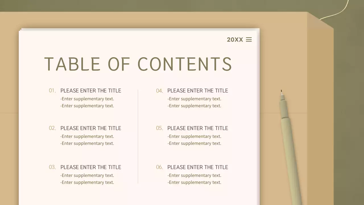 Beige Minimal Template Presentation