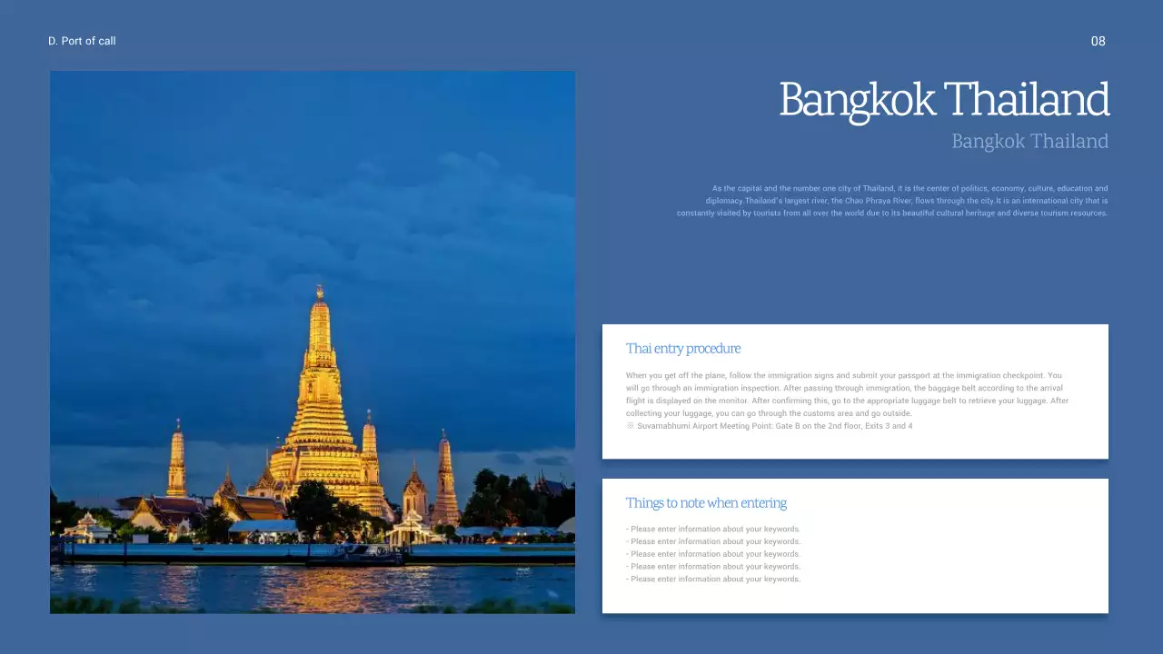 Blue Elegant Cruise Guide Presentation