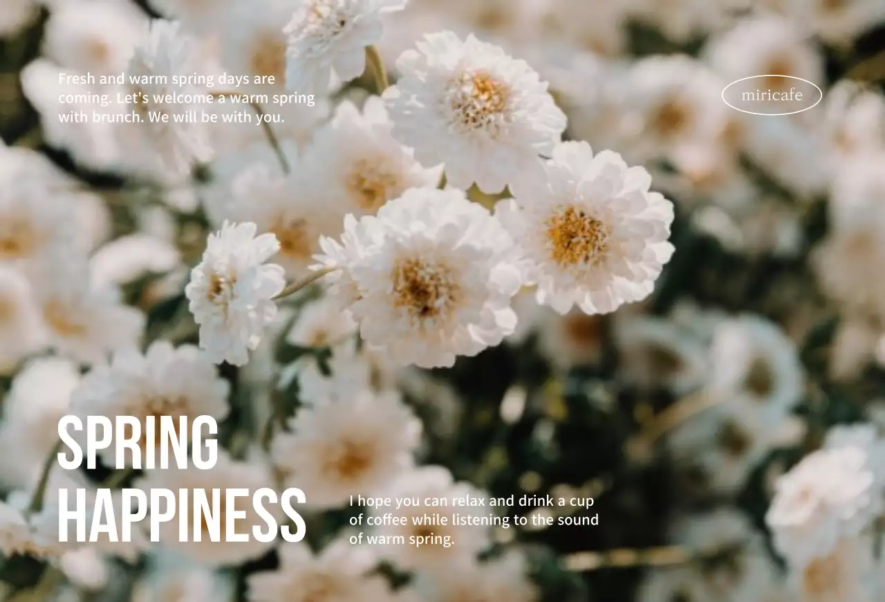 Springtime floral design