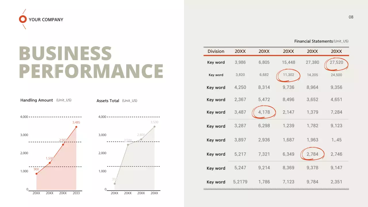 Business proposal with a brown-red feel