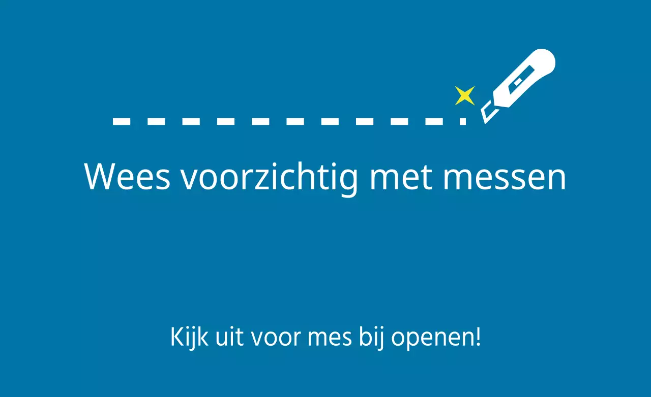 Wees voorzichtig met messen