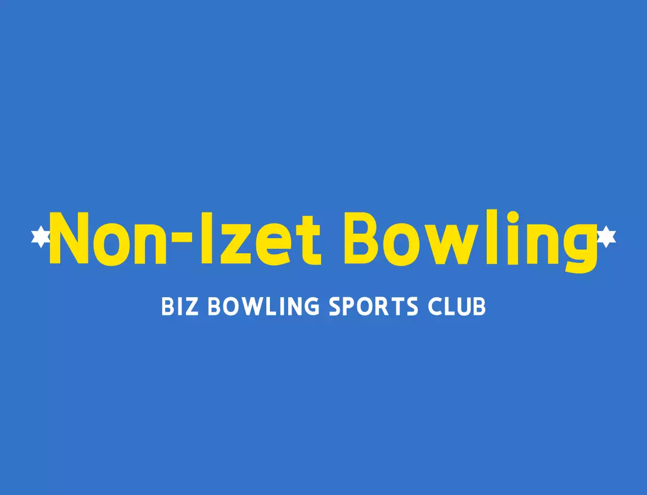 Ilustrasi bowling yang bersih dan logo lambang berwarna biru muda, putih dan kuning, ditata untuk klub olahraga bowling.