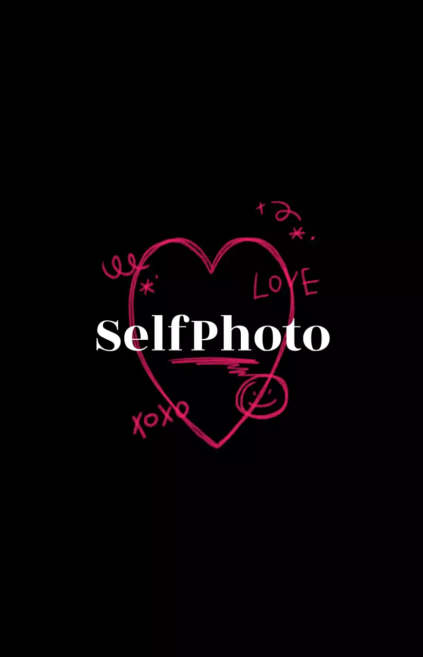 Bingkai kartu foto yang terinspirasi dari grafiti remaja berwarna hitam dan merah muda