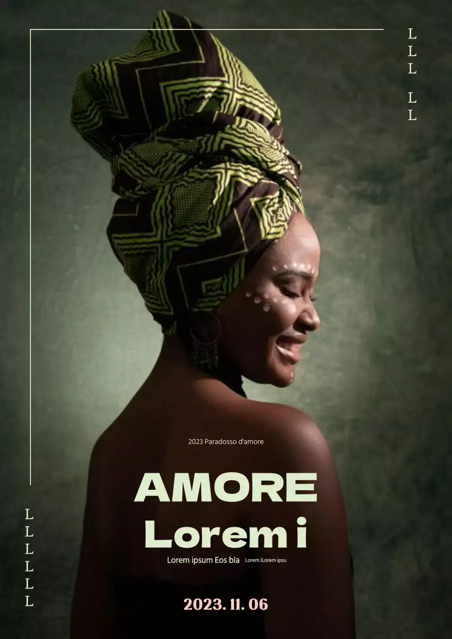 Promuovere gli spettacoli teatrali autunnali con uno sfondo verde