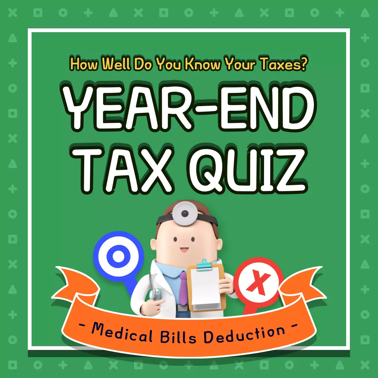 Green Simple Tax Quiz Guide Instagram Carousel