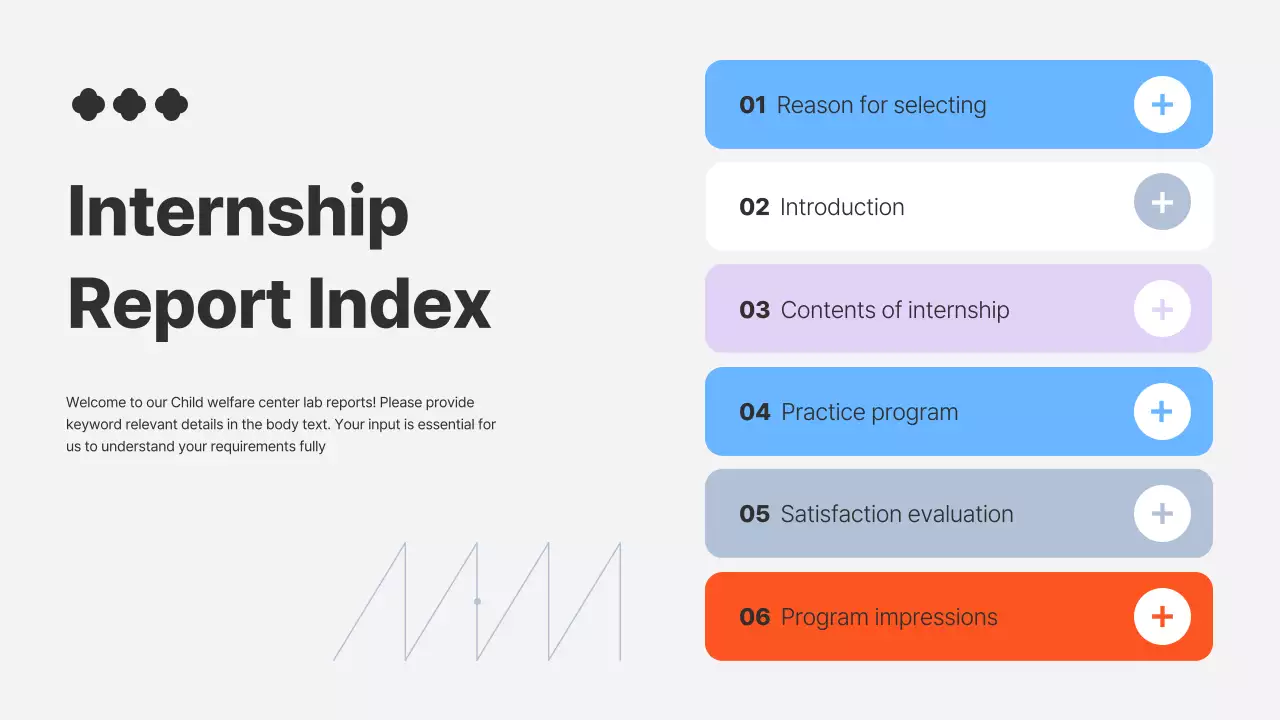 Blue Modern Internship Report Presentation