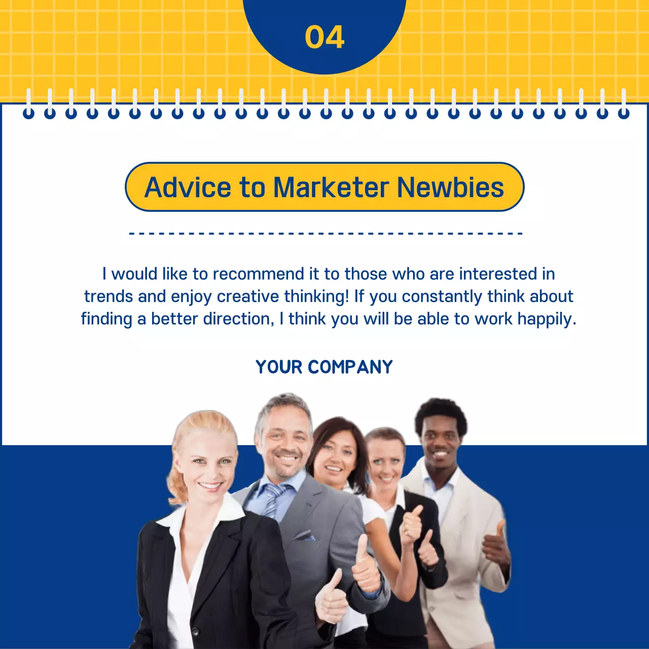 Blue Modern Marketing Interview Document Instagram Carousel