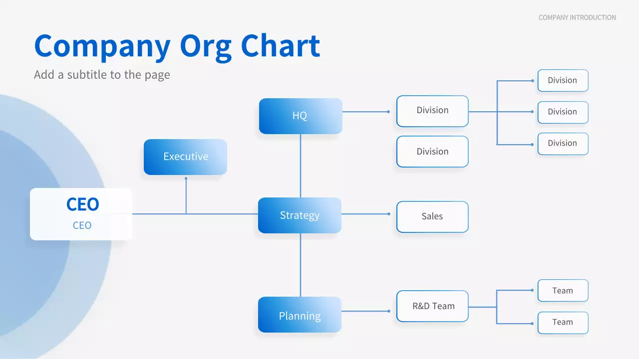 블루 모던 비즈니스 프레젠테이션