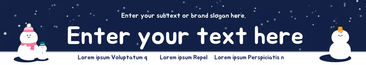 Banner de propaganda simples de inverno da Marinha