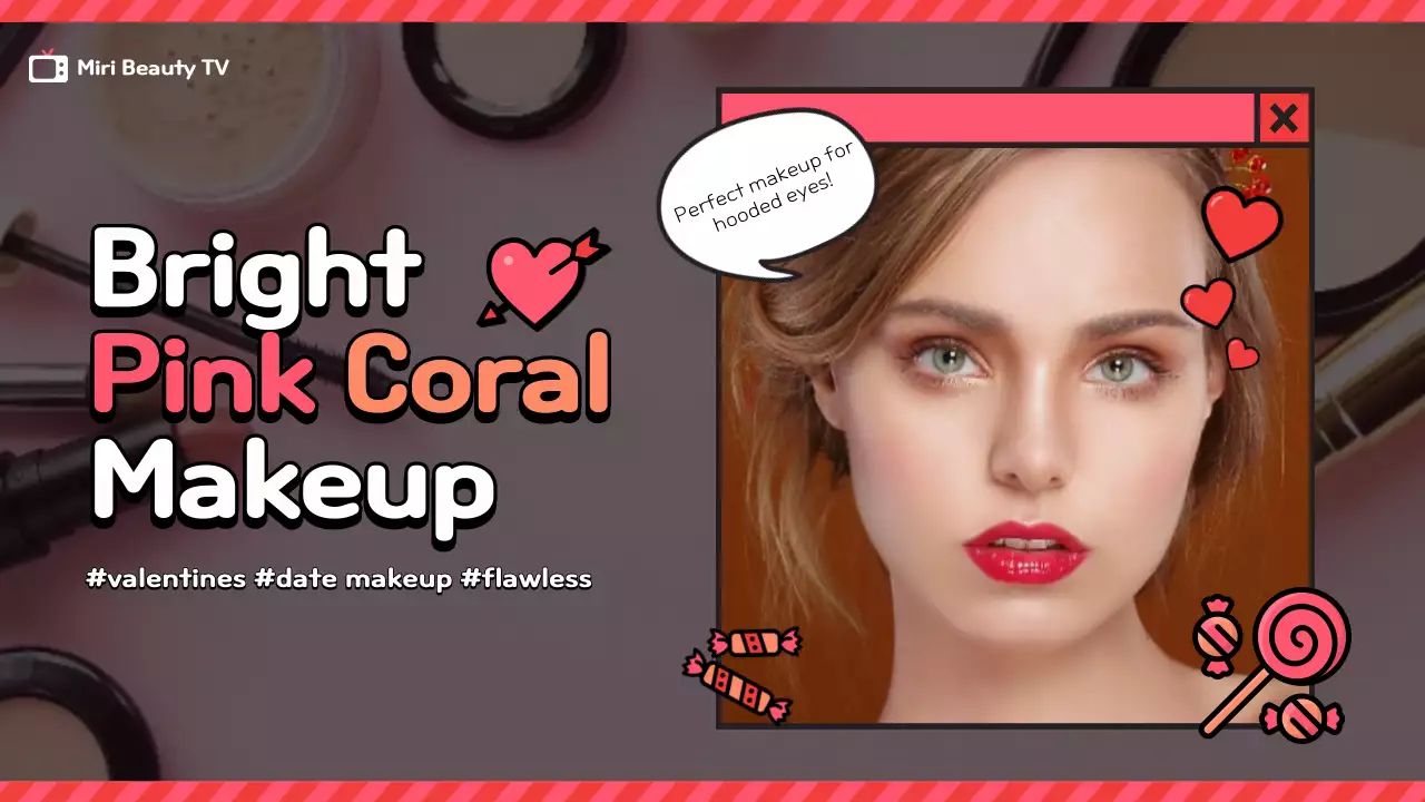 Pink Trendy Makeup Promotion YouTube Thumbnail