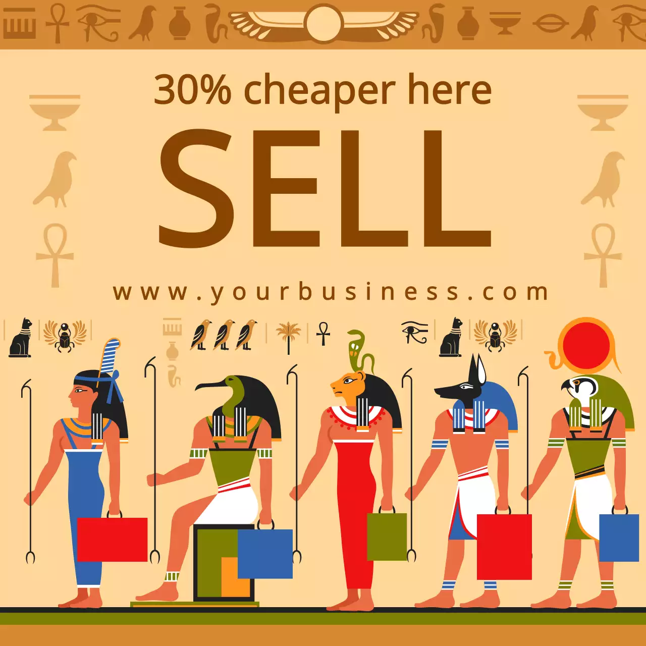 Beige Cultural Sale Promotion Instagram Post